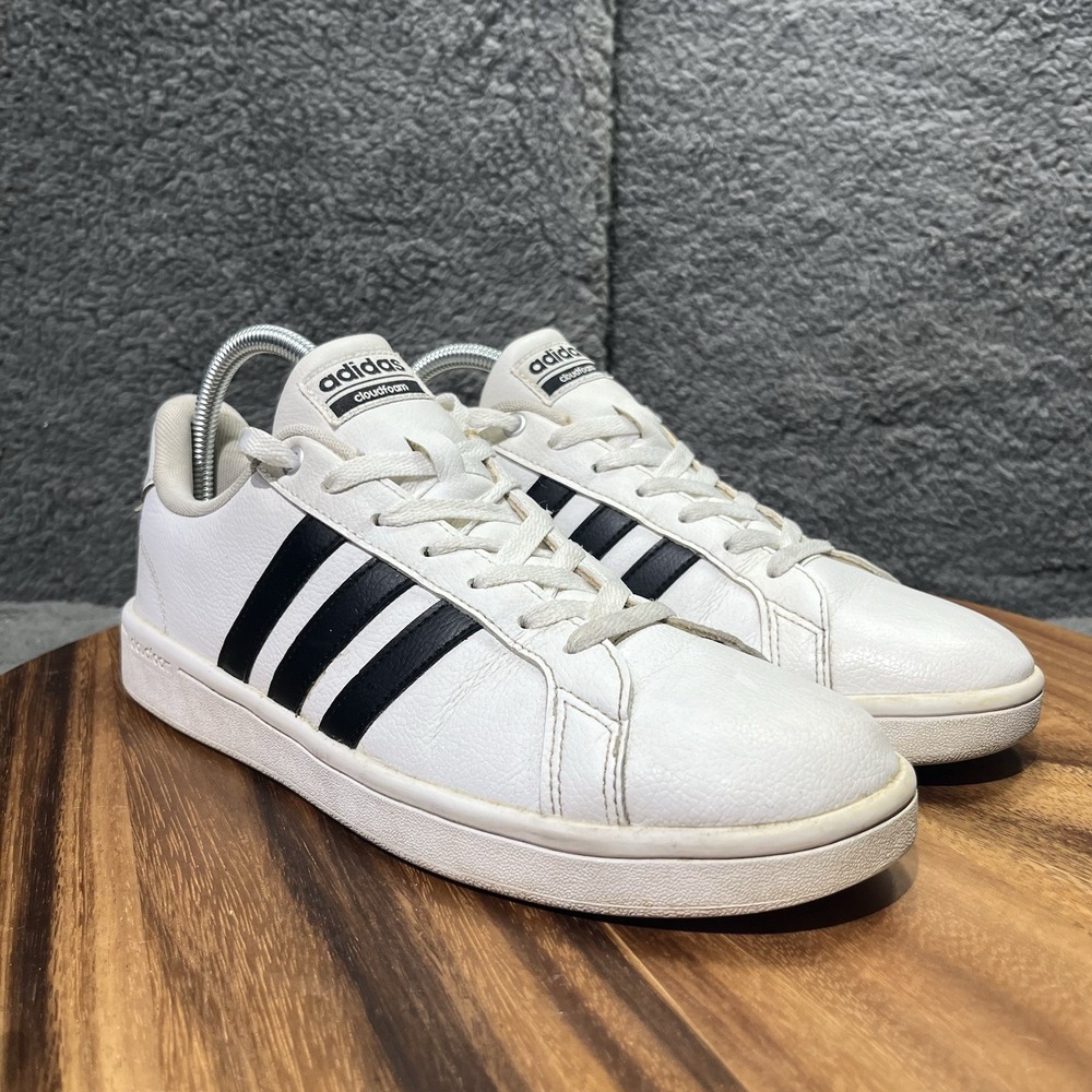 Adidas Men's Cloudfoam Advantage AW4294 White Casual Shoes Sneakers Size 8.5 - Picture 6 of 12